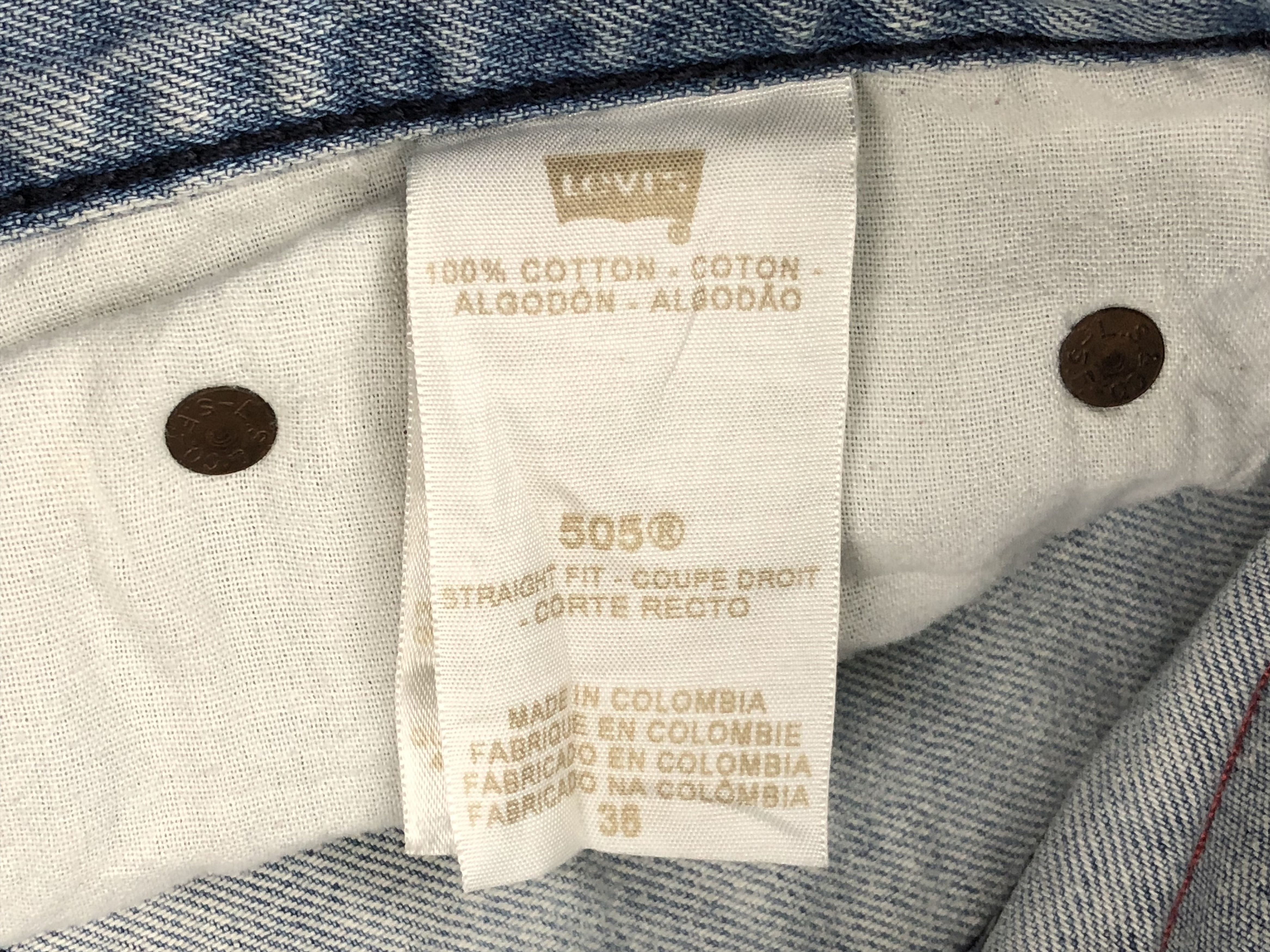 Levi's Vintage Levis 505 Light Wash Jeans DP1627 Size US 38 / EU 54 - 11 Thumbnail