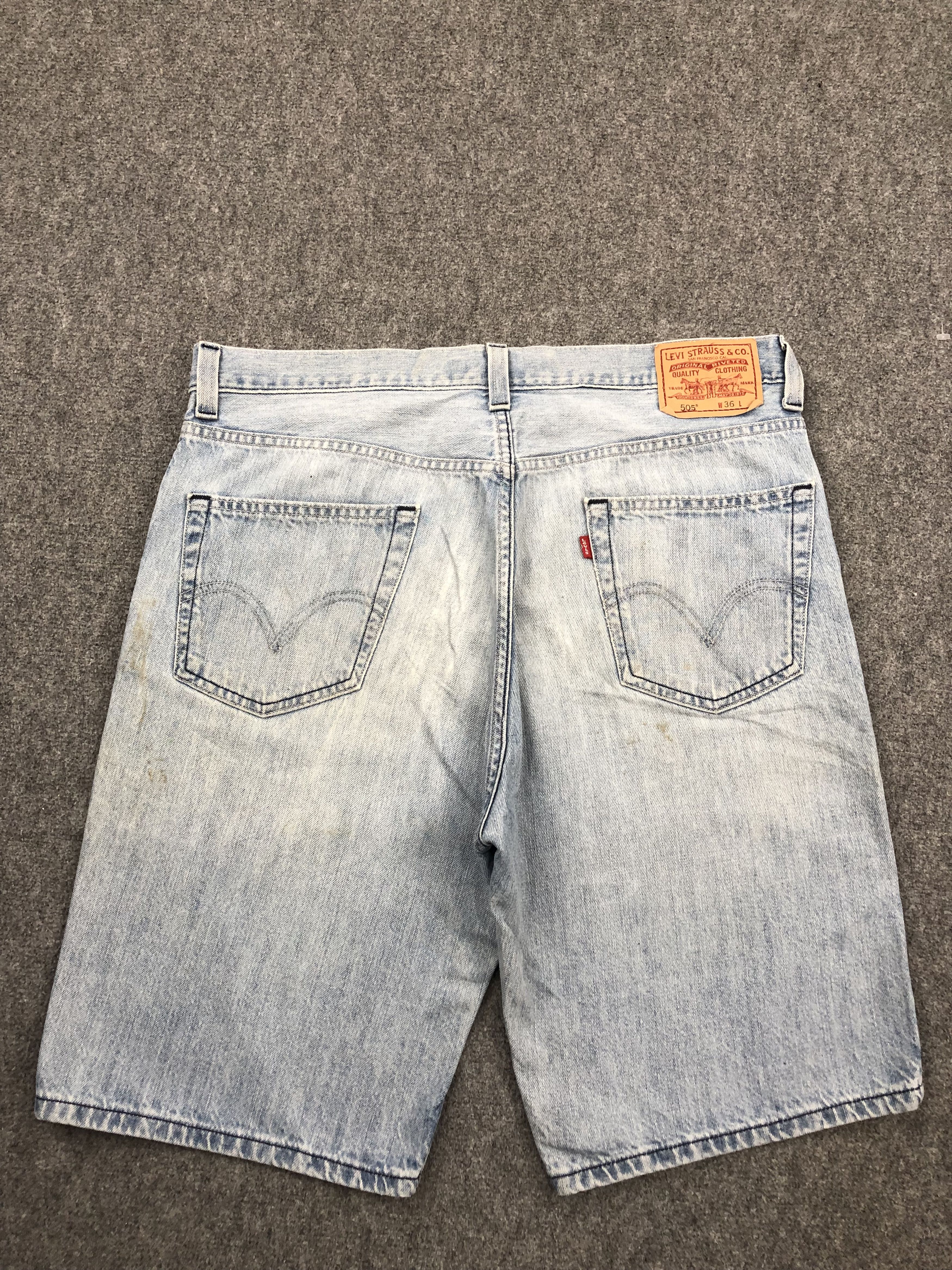 Levi's Vintage Levis 505 Light Wash Jeans DP1627 Size US 38 / EU 54 - 3 Thumbnail