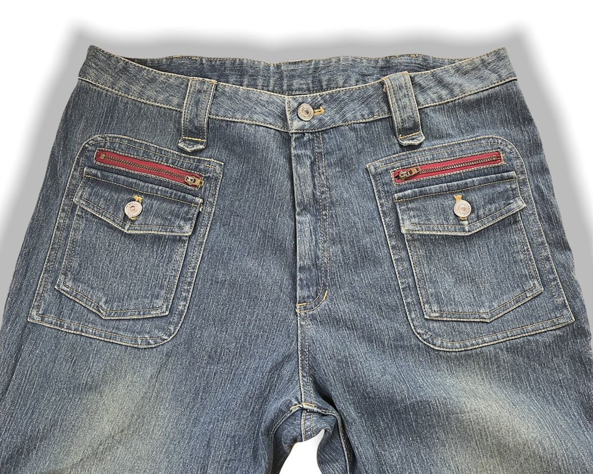 Japanese Brand FRONT POCKETS DENIM JEANS UNBRANDED JAPANESE BOOT CUT Size US 34 / EU 50 - 6 Thumbnail