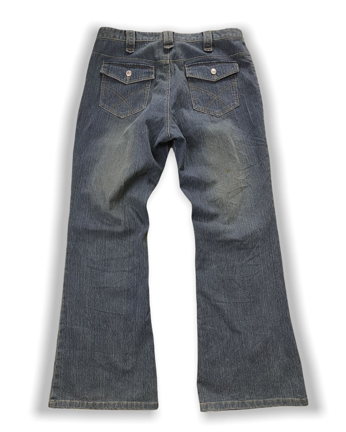 Japanese Brand FRONT POCKETS DENIM JEANS UNBRANDED JAPANESE BOOT CUT Size US 34 / EU 50 - 11 Thumbnail