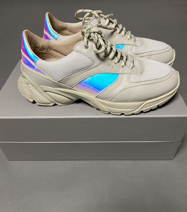 Axel Arigato Axel Arigato Tech Runner rainbow beige sneakers Grailed