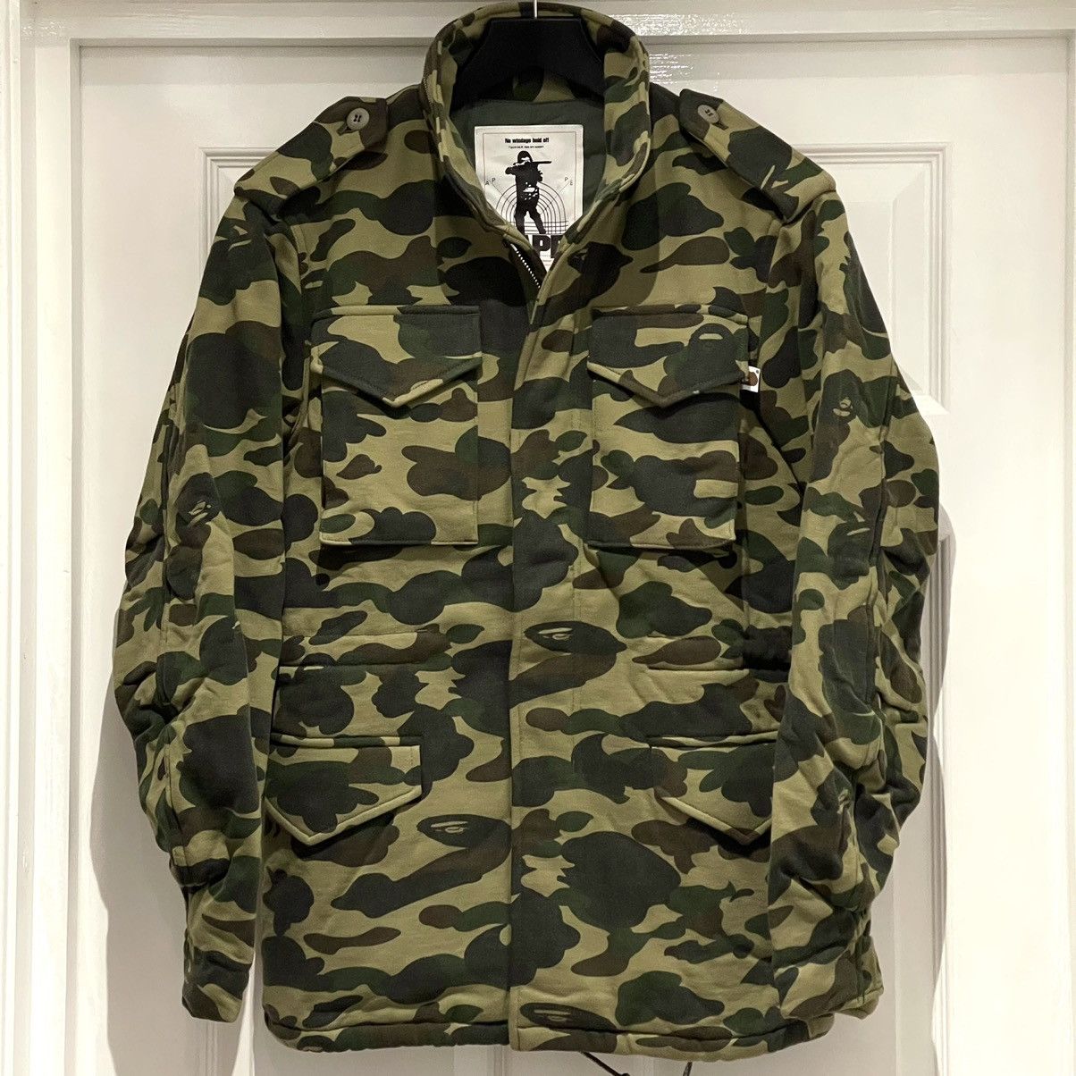 A bathing Ape Bape M65 Jersey Field Jacket