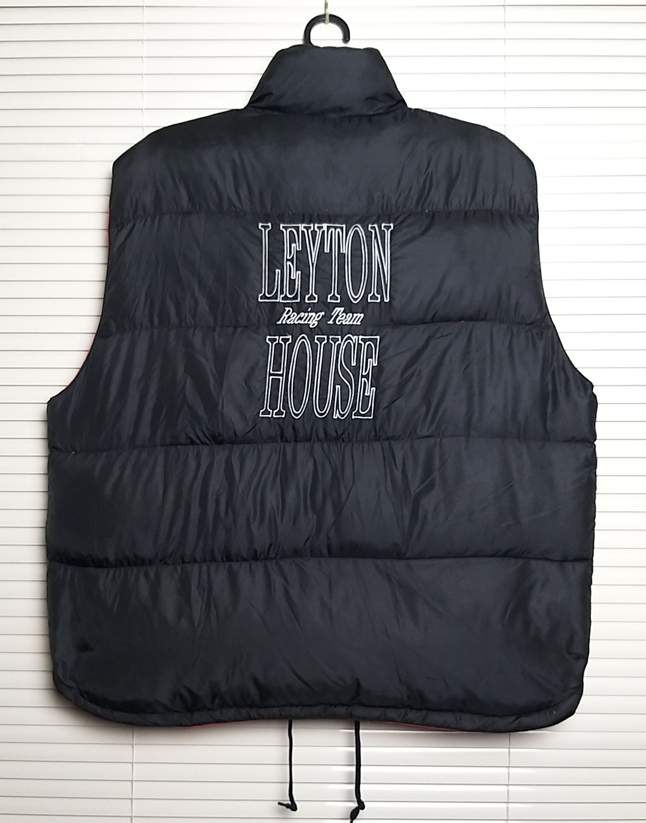 VINTAGE LEYTON HOUSE RACING TEAM REVERSIBLE PUFFER VEST