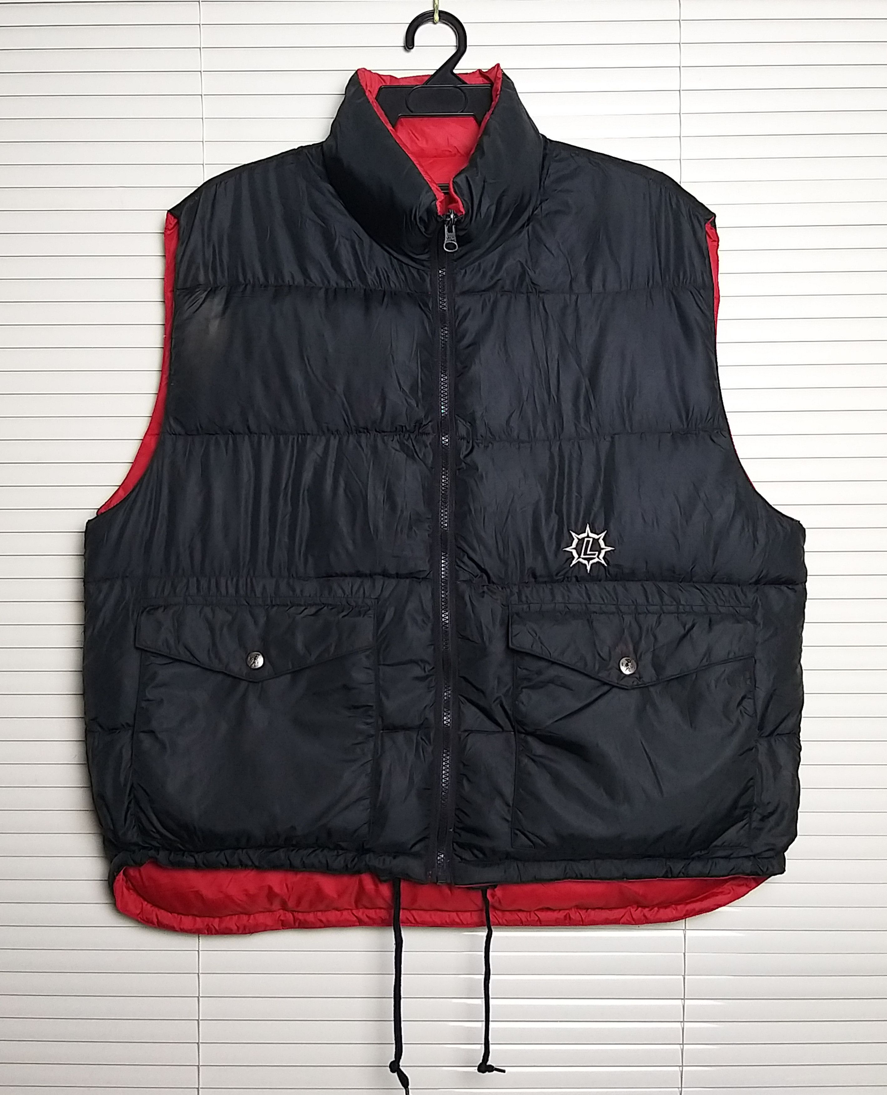 VINTAGE LEYTON HOUSE RACING TEAM REVERSIBLE PUFFER VEST