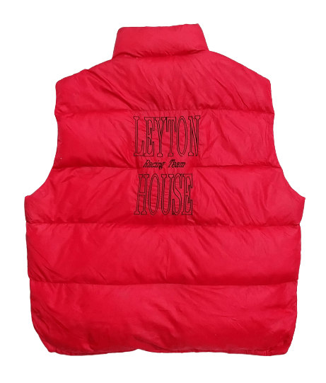 VINTAGE LEYTON HOUSE RACING TEAM REVERSIBLE PUFFER VEST