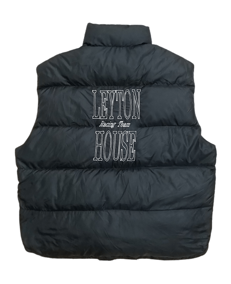 VINTAGE LEYTON HOUSE RACING TEAM REVERSIBLE PUFFER VEST