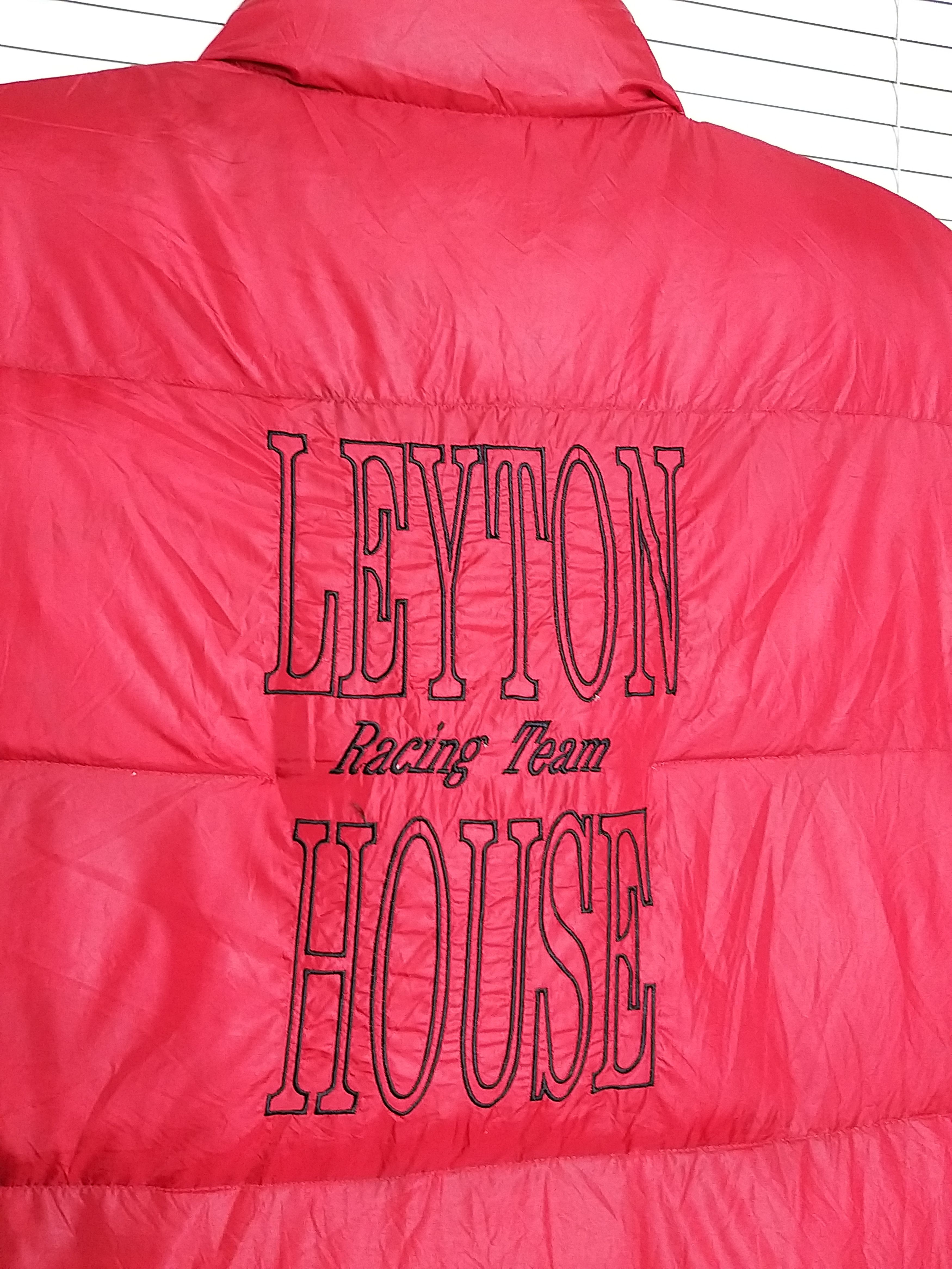 VINTAGE LEYTON HOUSE RACING TEAM REVERSIBLE PUFFER VEST