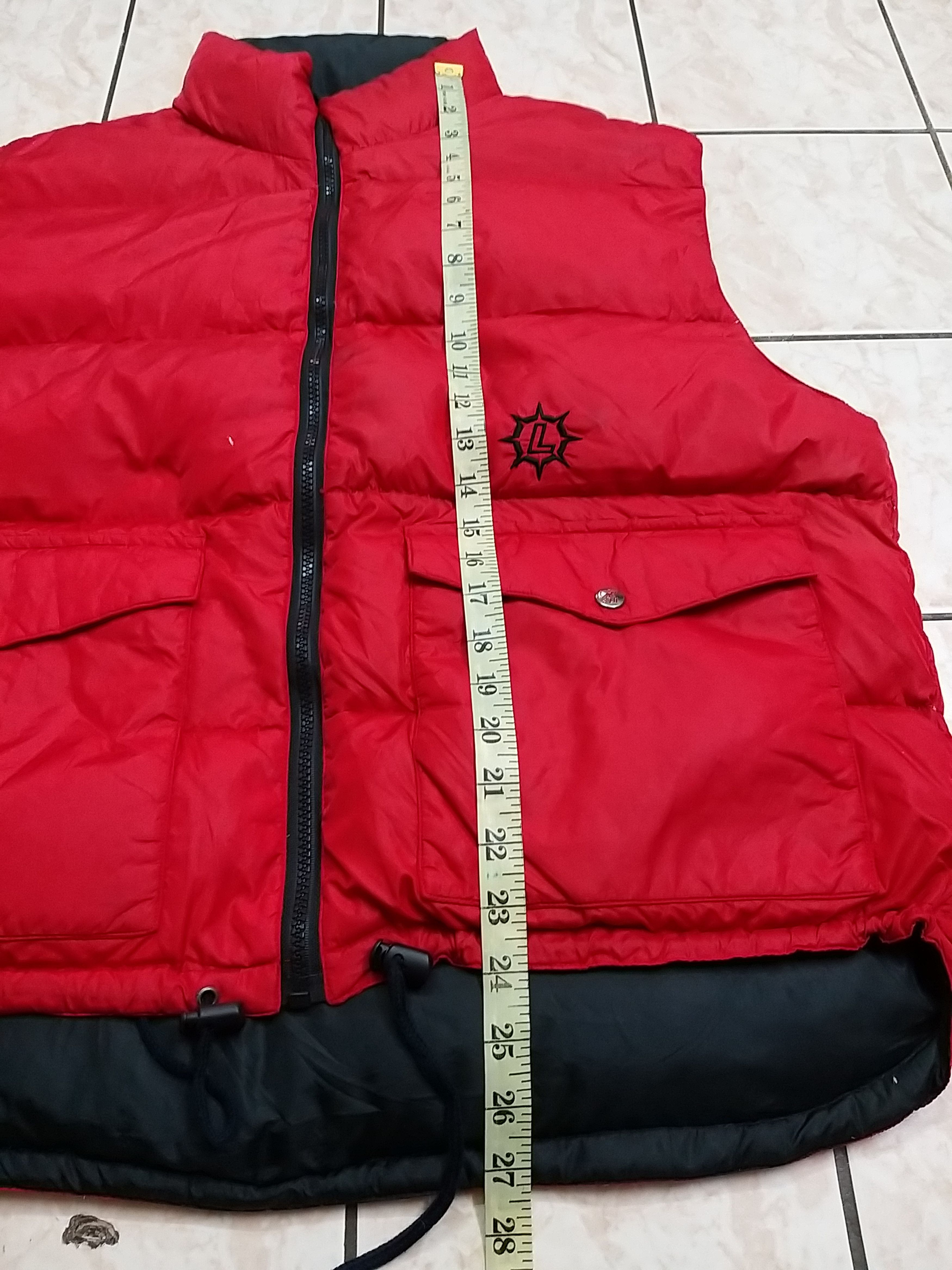 VINTAGE LEYTON HOUSE RACING TEAM REVERSIBLE PUFFER VEST