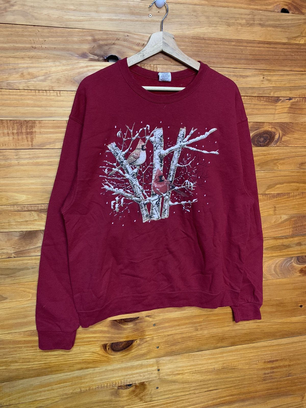 Vintage Vintage 90s Bird Big Logo Sweatshirts Size US L / EU 52-54 / 3 - 3 Thumbnail