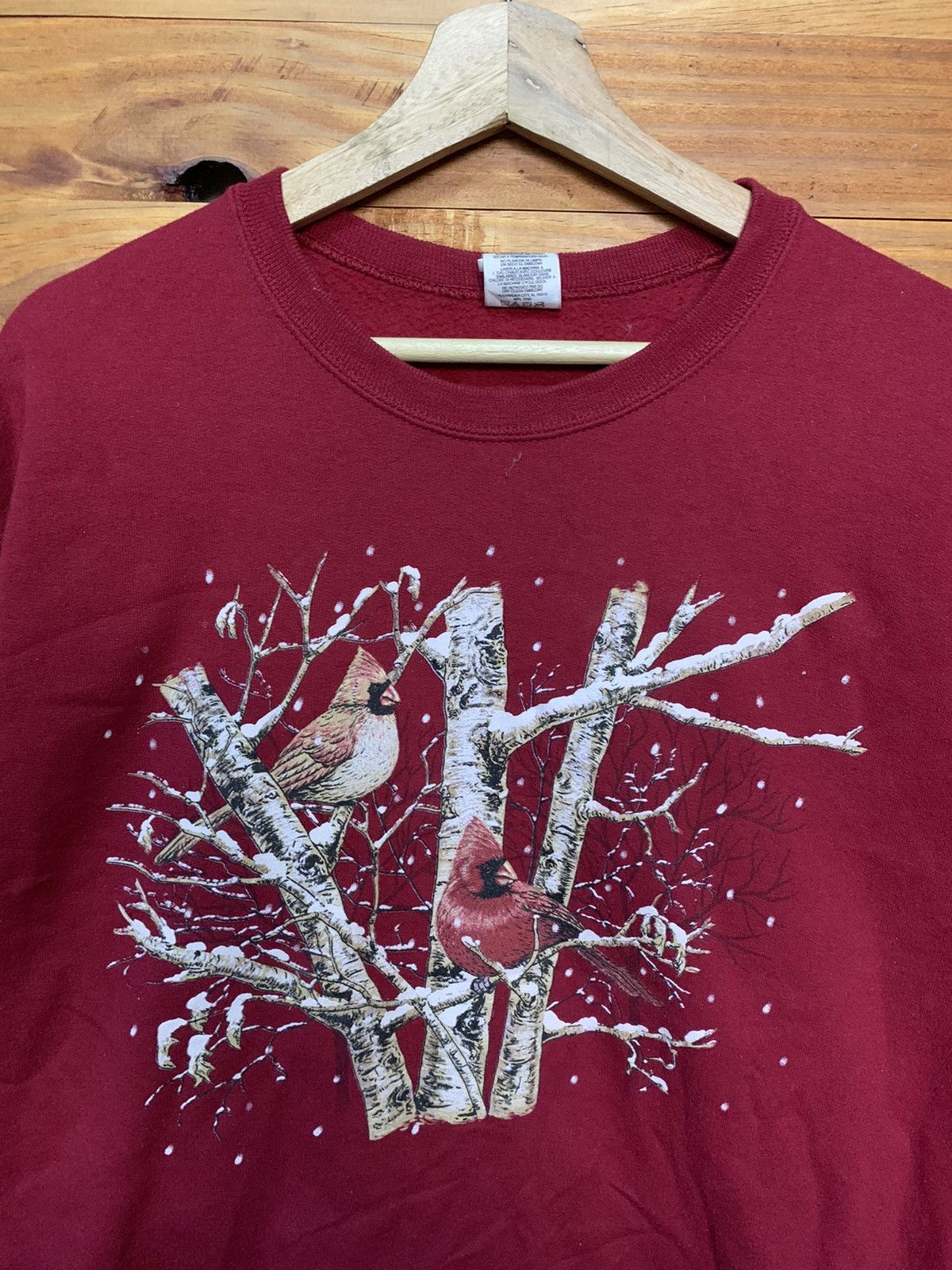 Vintage Vintage 90s Bird Big Logo Sweatshirts Size US L / EU 52-54 / 3 - 4 Thumbnail