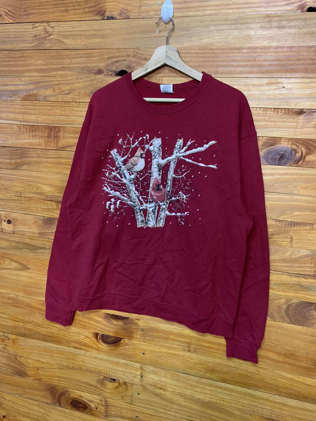 Vintage Vintage 90s Bird Big Logo Sweatshirts Size US L / EU 52-54 / 3 - 2 Thumbnail