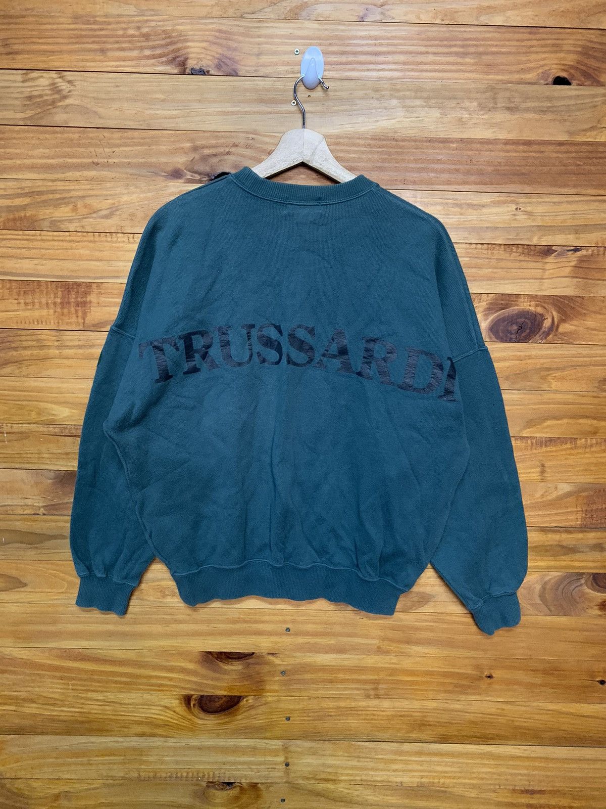 Trussardi Vintage Trussardi Spell Out Sweatshirts Size US M / EU 48-50 / 2 - 1 Thumbnail