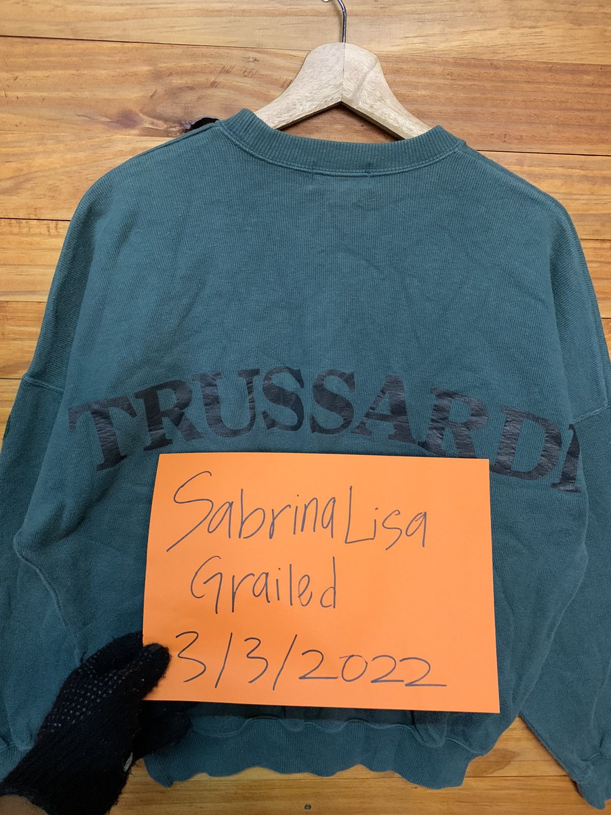 Trussardi Vintage Trussardi Spell Out Sweatshirts Size US M / EU 48-50 / 2 - 8 Thumbnail