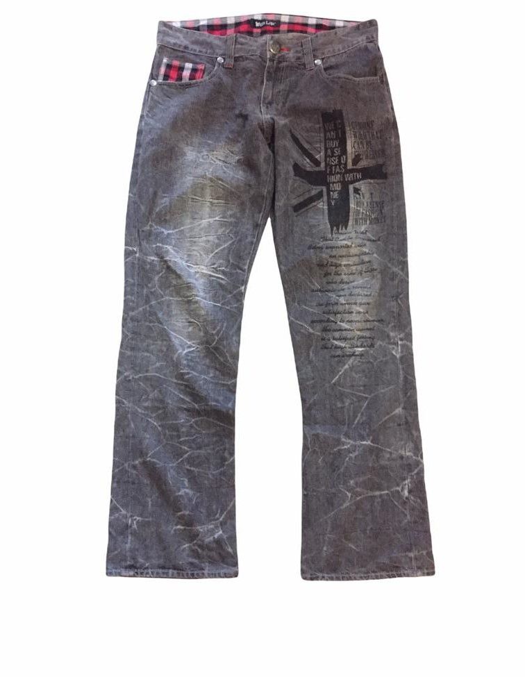 Japanese Brand Japanese Brand Wild Life cross poem stone wash denim Size US 34 / EU 50 - 1 Thumbnail