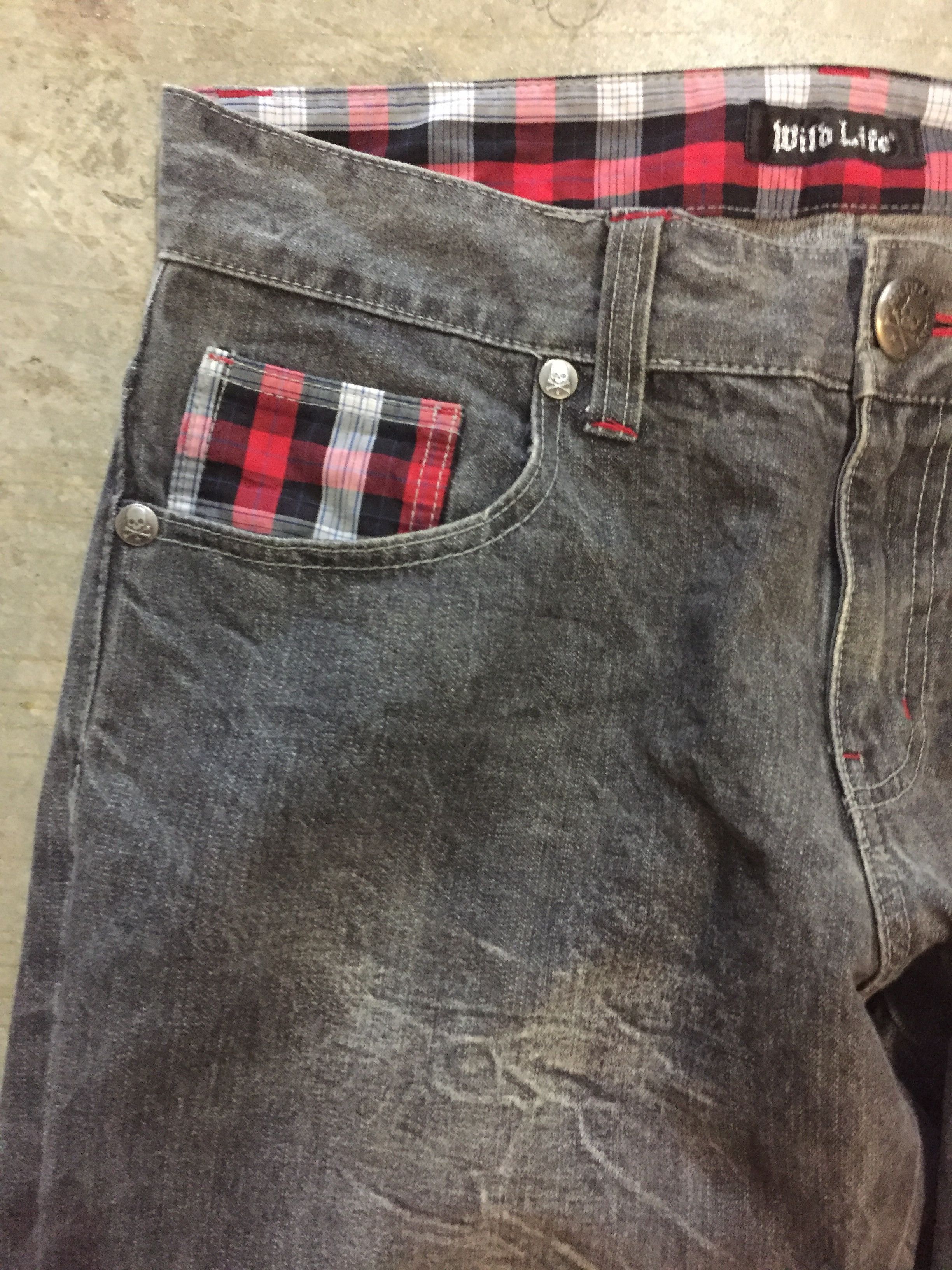 Japanese Brand Japanese Brand Wild Life cross poem stone wash denim Size US 34 / EU 50 - 4 Thumbnail