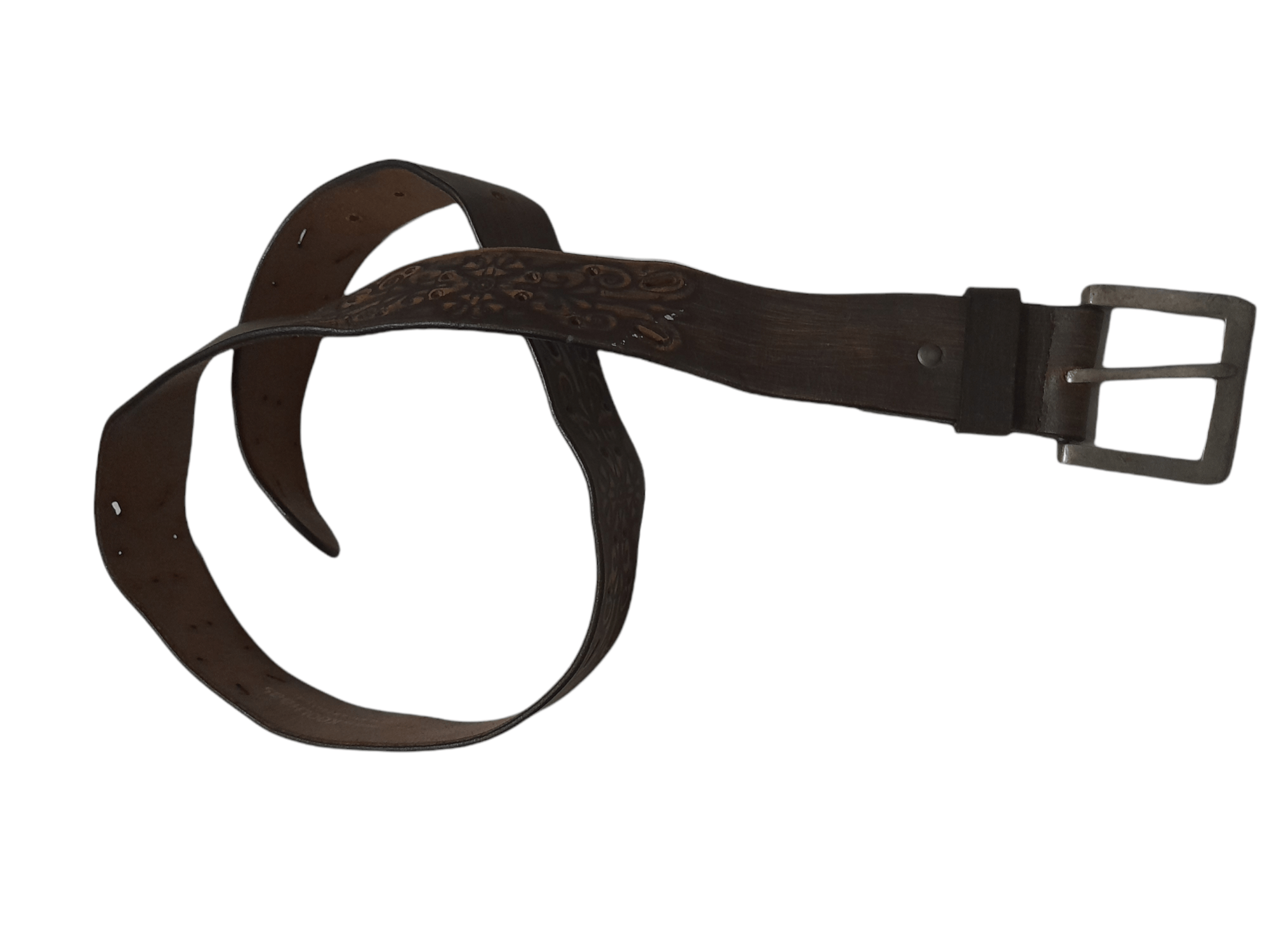 Branded Leather KOOLHAAS Leather Art Belt (D825) Size ONE SIZE - 3 Thumbnail