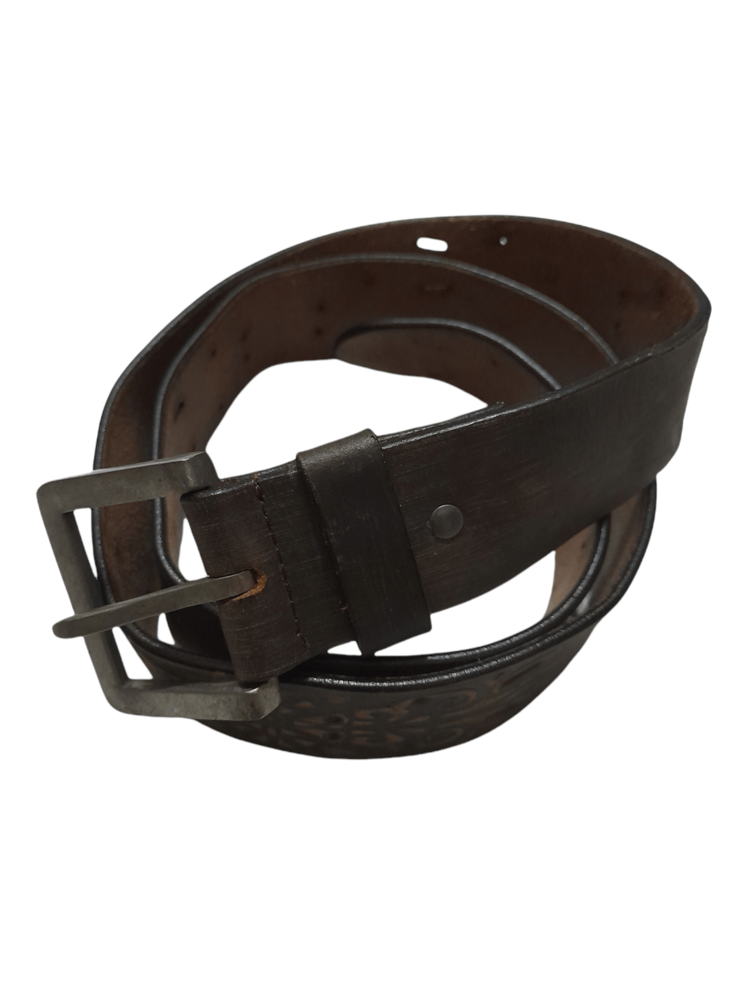 Branded Leather KOOLHAAS Leather Art Belt (D825) Size ONE SIZE - 1 Thumbnail