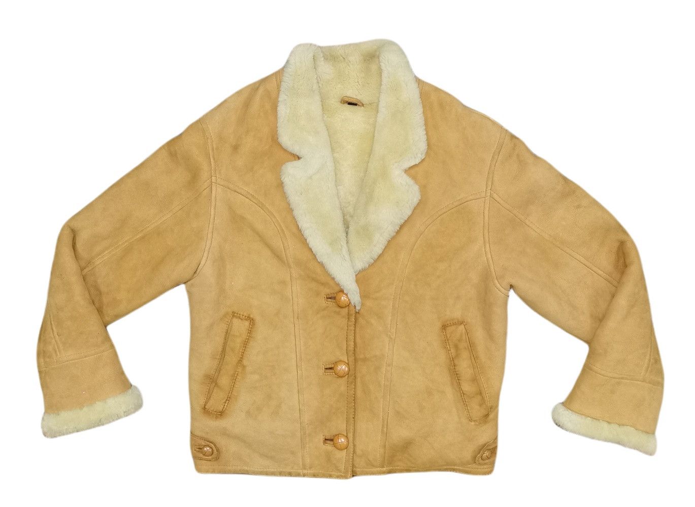 Japanese Brand Mia Carma Nichiwa Sheepskin Shearling Jacket Size US S / EU 44-46 / 1 - 1 Thumbnail