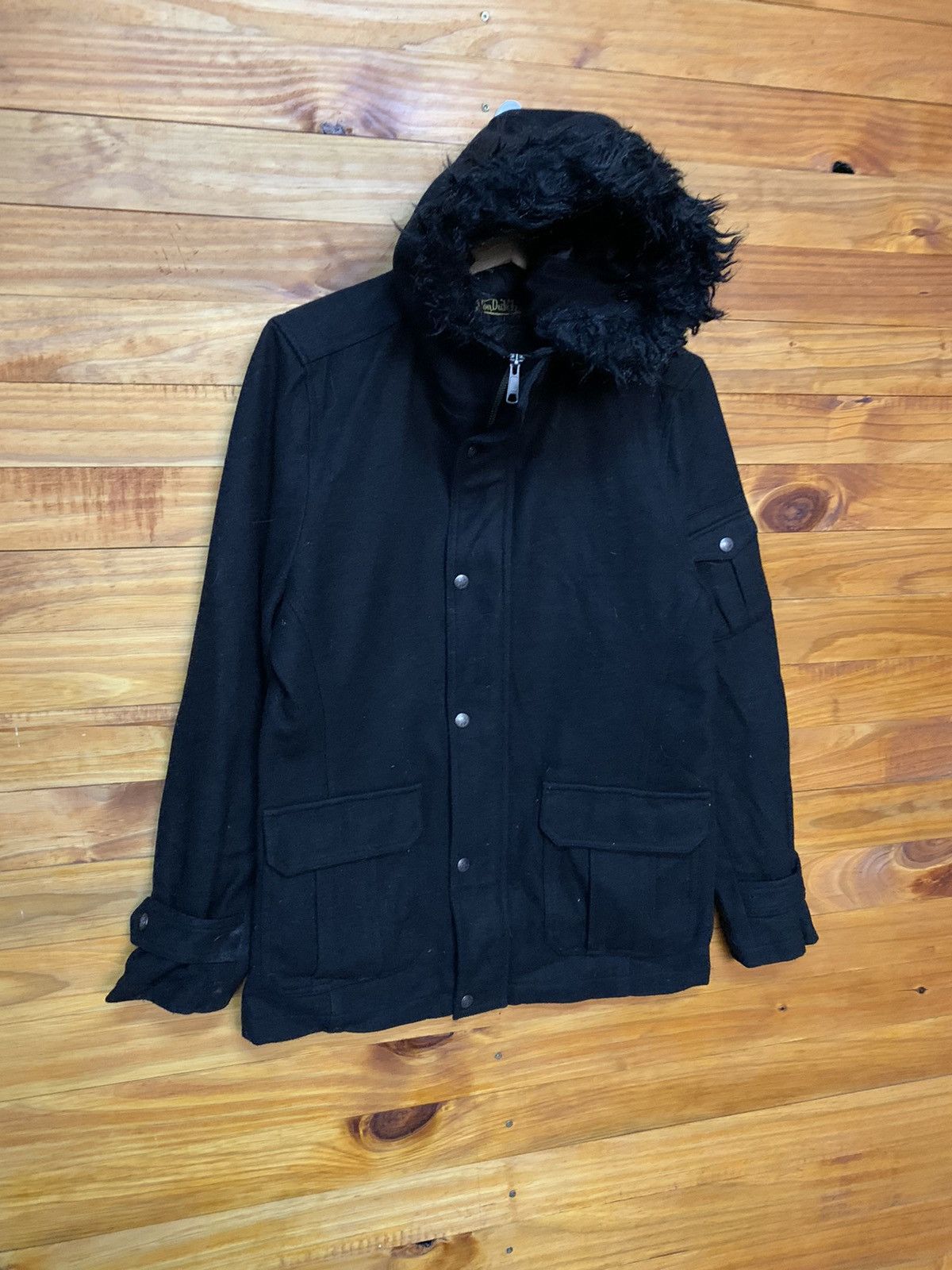 Von Dutch Von Dutch Wool Field Parka Hoodie Jacket Size US M / EU 48-50 / 2 - 2 Thumbnail
