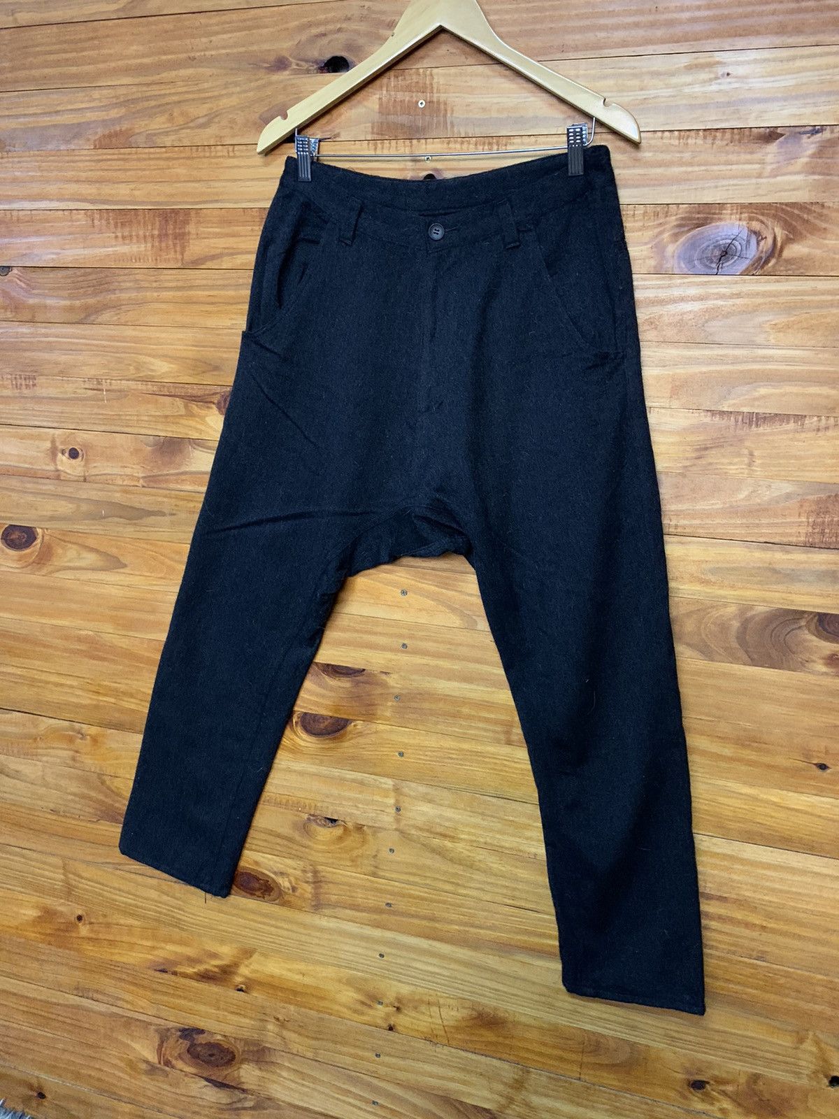 Japanese Brand Grand Global Design Dryed Drop Wool Trousers Made In Japan Size US 30 / EU 46 - 2 Thumbnail
