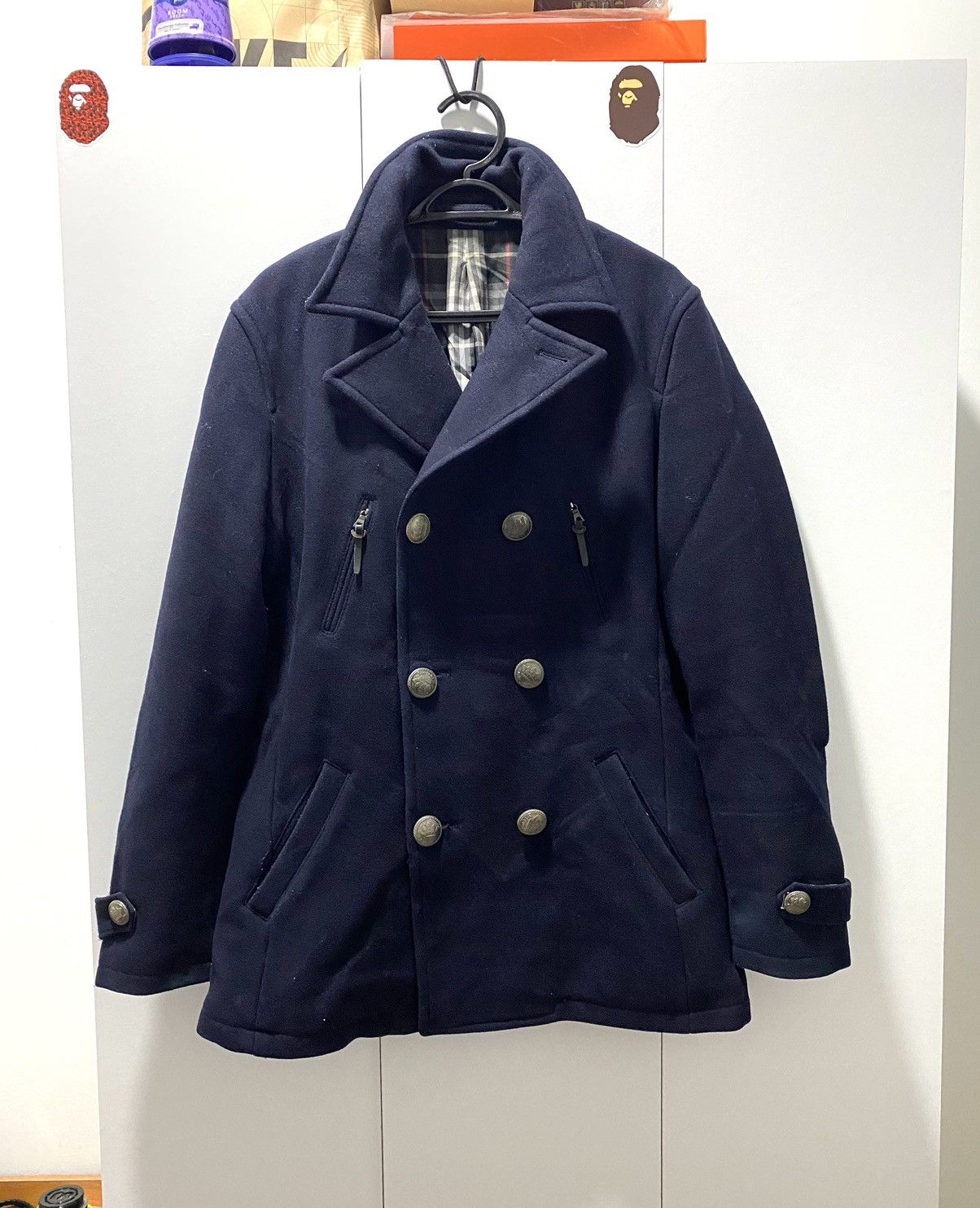 Burberry Burberry London Blue Label Double Breasted Jacket Coat Size US L / EU 52-54 / 3 - 1 Thumbnail