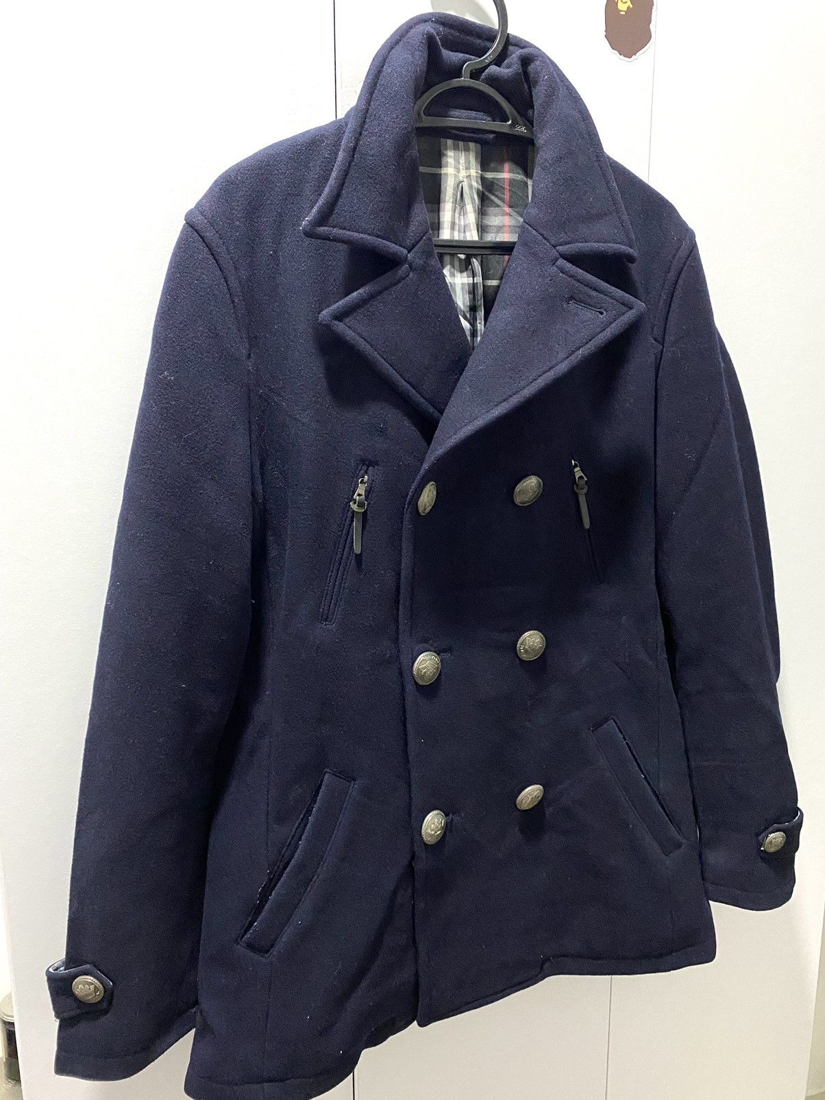 Burberry Burberry London Blue Label Double Breasted Jacket Coat Size US L / EU 52-54 / 3 - 3 Thumbnail