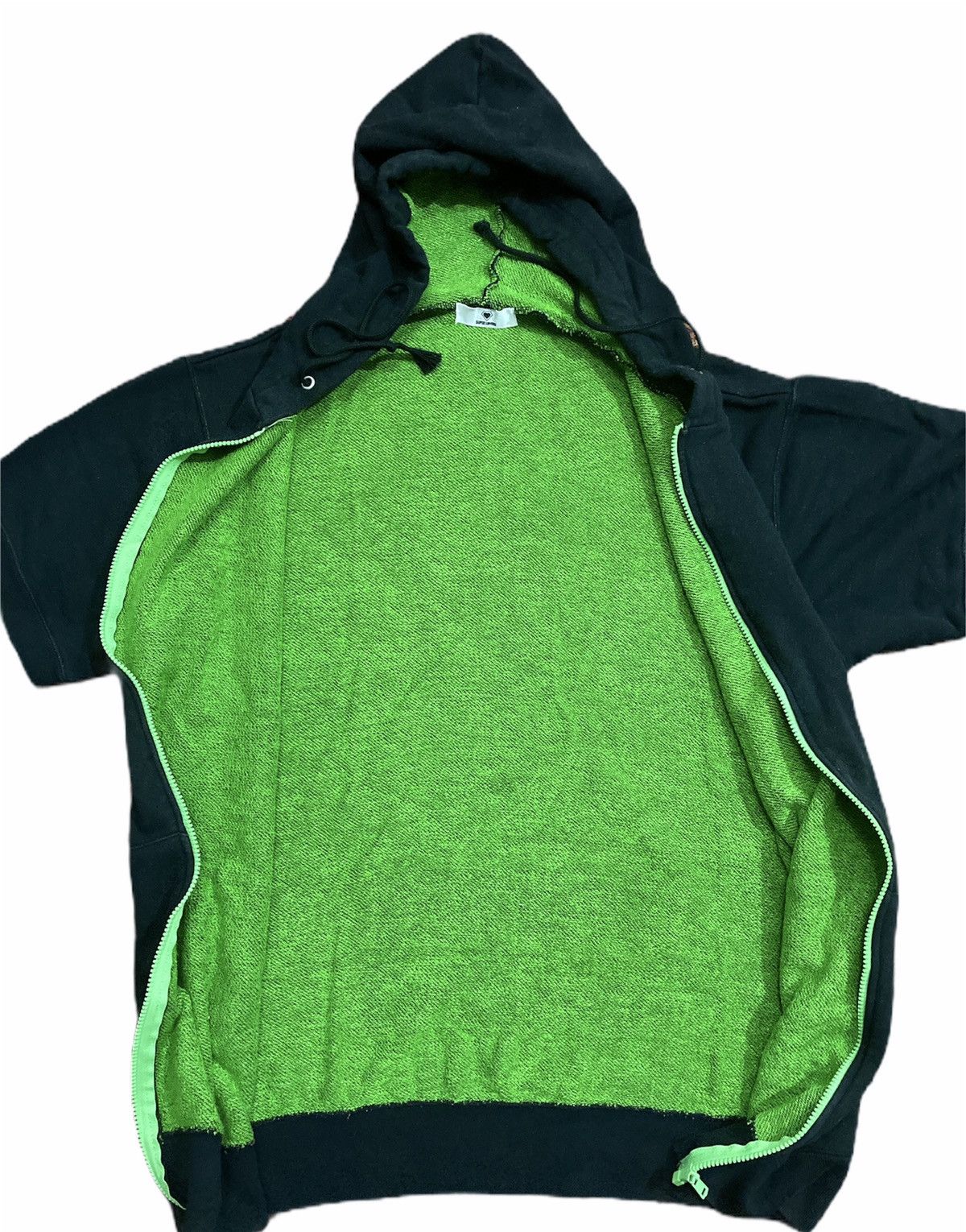 Japanese Brand Super Lovers Short Sleeve Spellout Hoodie Size US M / EU 48-50 / 2 - 4 Thumbnail