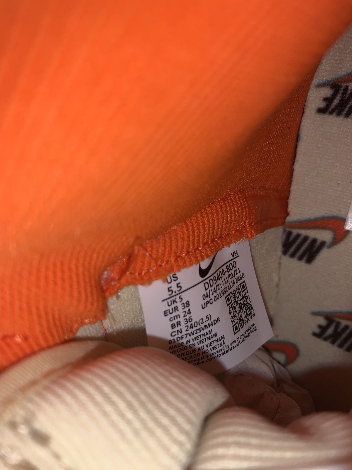 Nike Nike dunk hi 1985 orange acid wash Size US 5.5 / EU 38 - 7 Thumbnail
