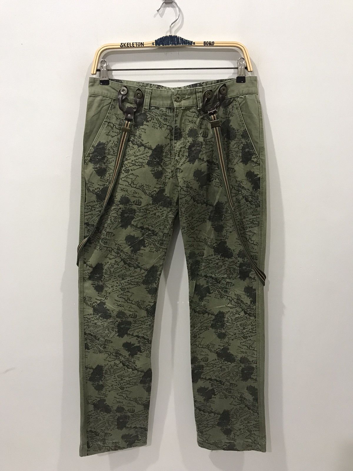 Designer × Japanese Brand Japanese Half Print Street Designer Suspender Military Pant Size US 30 / EU 46 - 1 Thumbnail