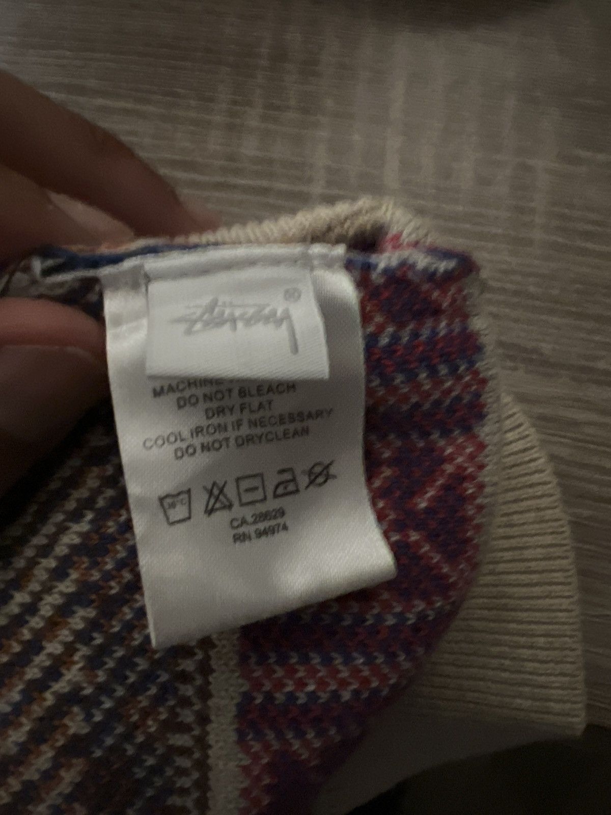 Stussy Stussy Giza Sweater Vest - Beige - Medium Size US M / EU 48-50 / 2 - 4 Thumbnail