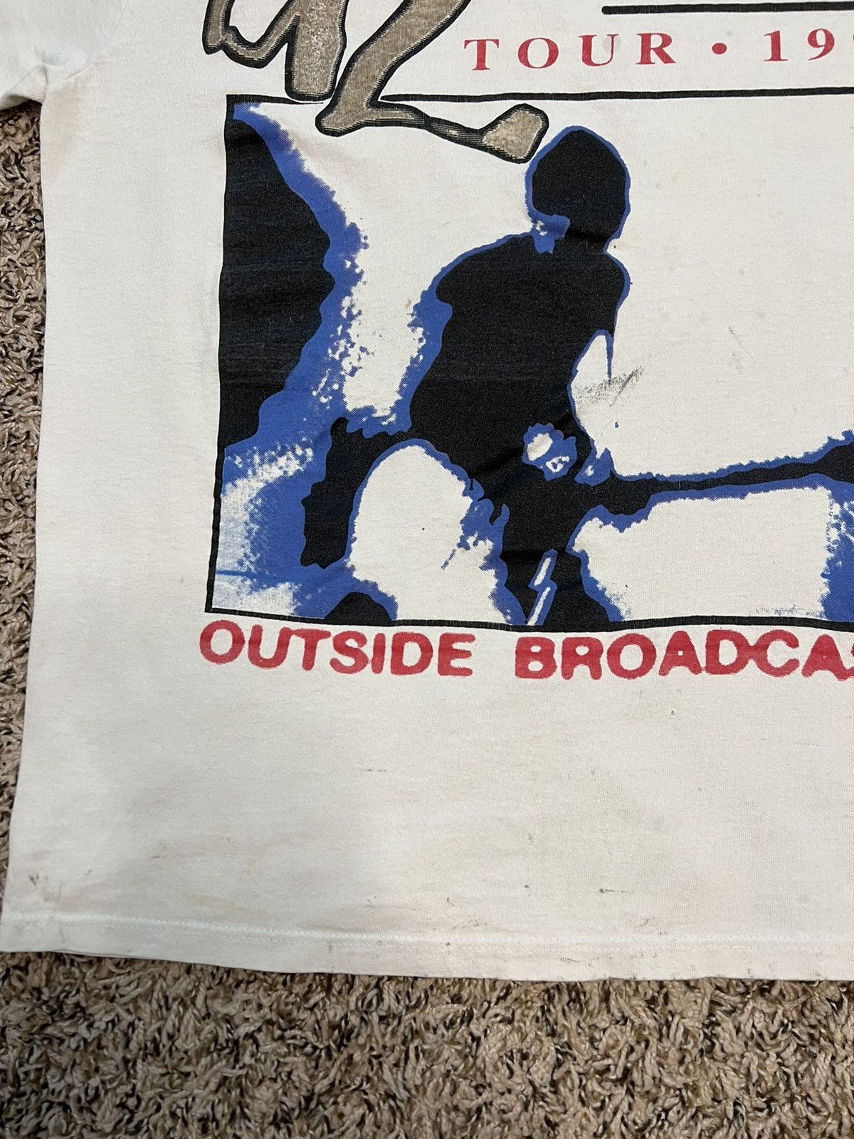 Vintage Vintage 1992’s U2 Zoo TV Tour T-Shirt Size US L / EU 52-54 / 3 - 3 Thumbnail