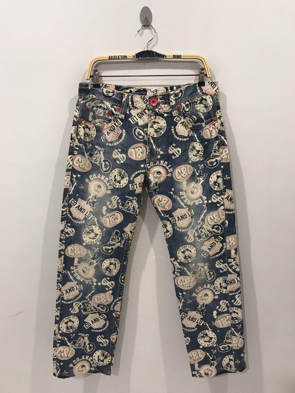 CO&LU Hysteric Style Full Print Denim