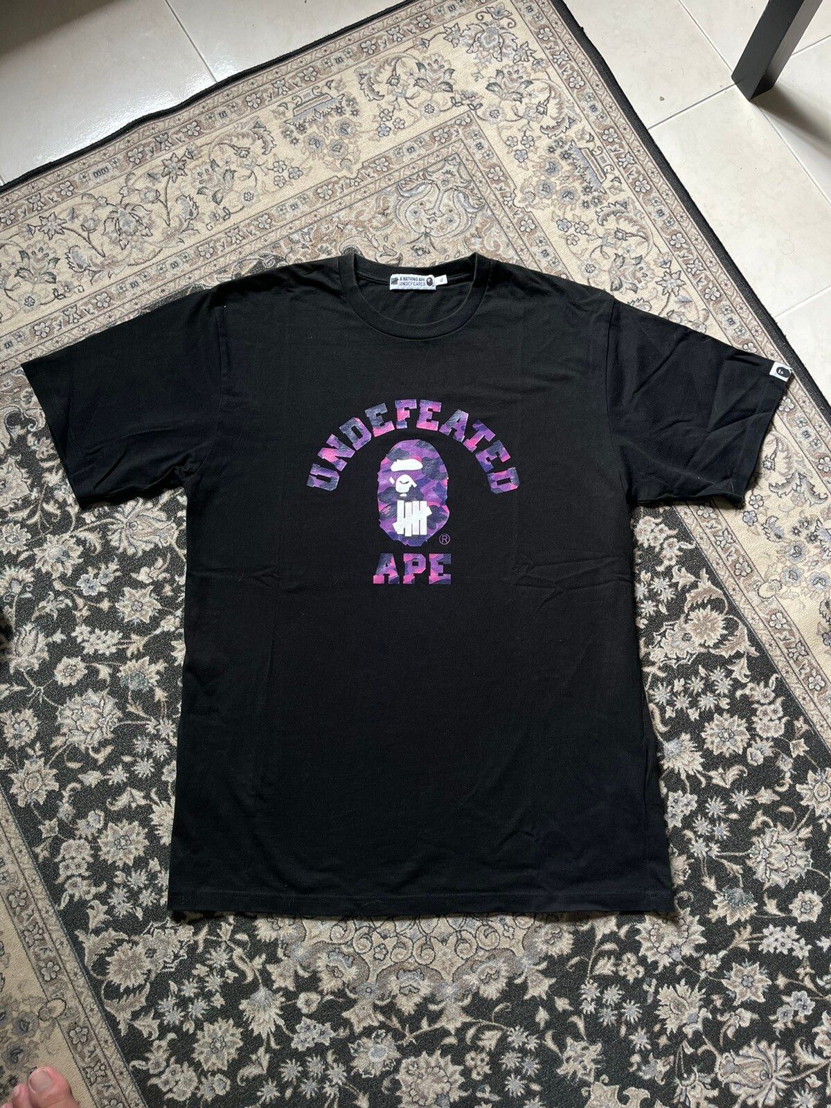 Bape Undefeated College Tee | Grailed