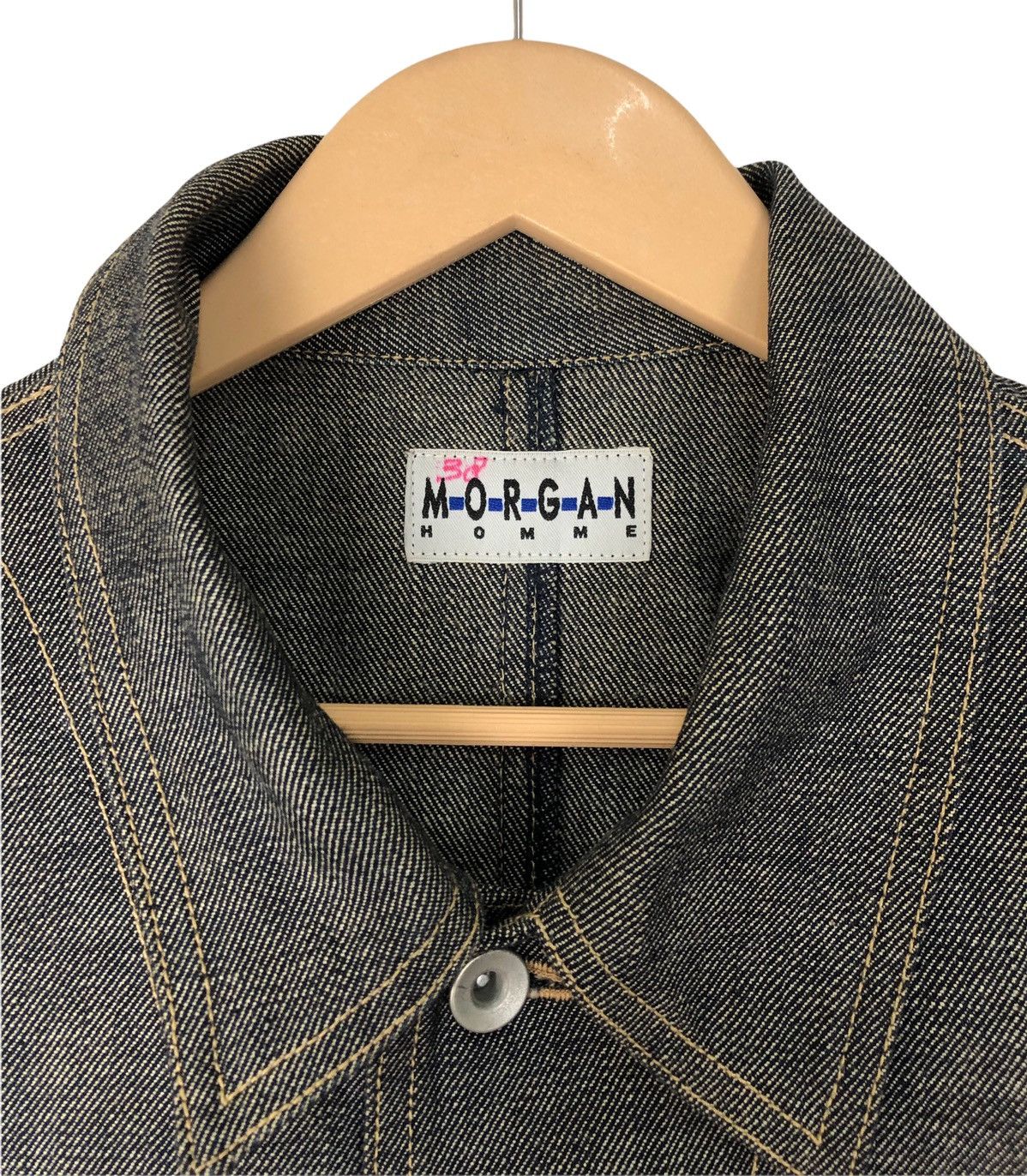 Morgan Homme Morgan Homme Button Denim Jacket Made In Japan Size US L / EU 52-54 / 3 - 9 Thumbnail