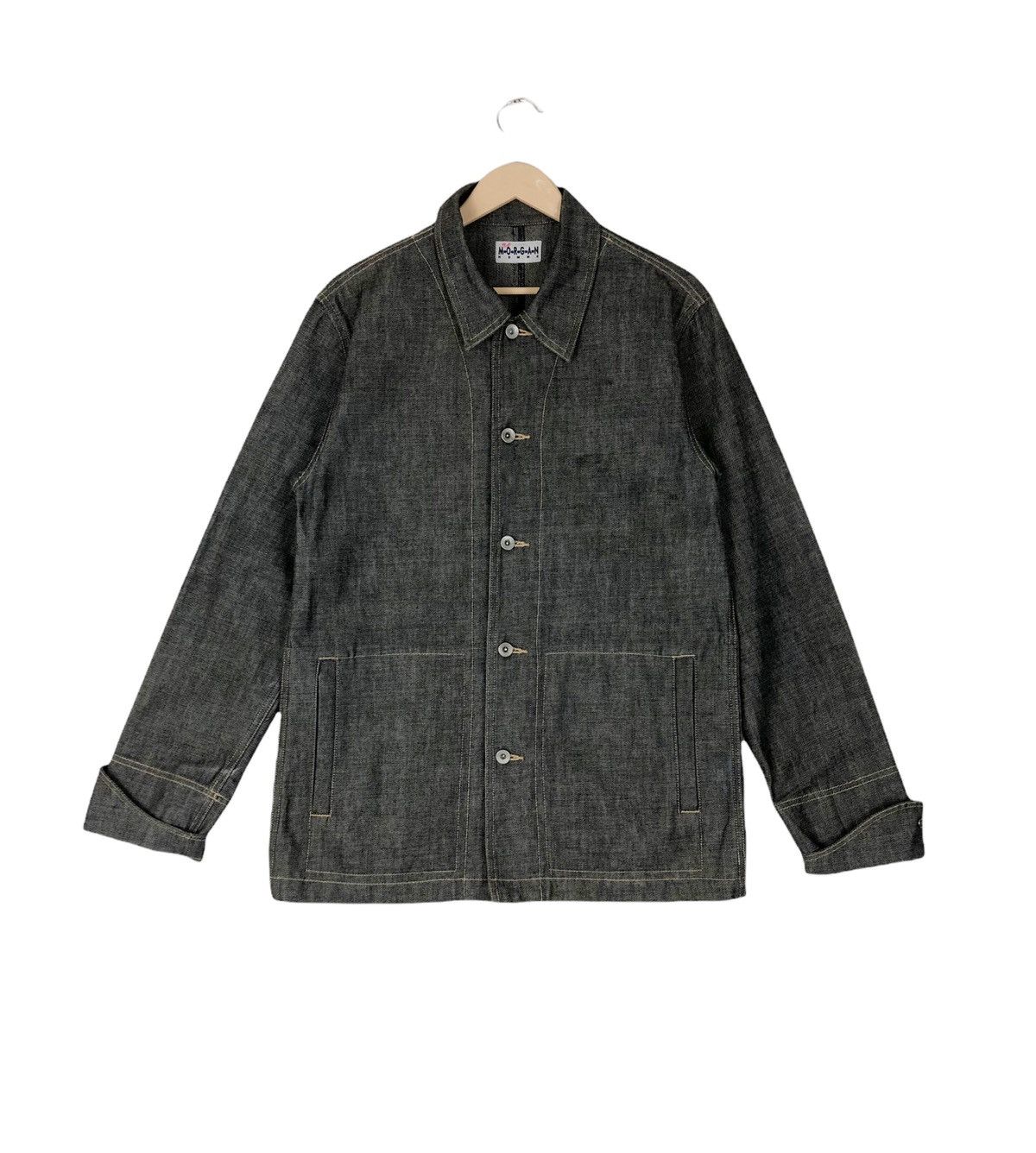 Morgan Homme Morgan Homme Button Denim Jacket Made In Japan Size US L / EU 52-54 / 3 - 1 Thumbnail