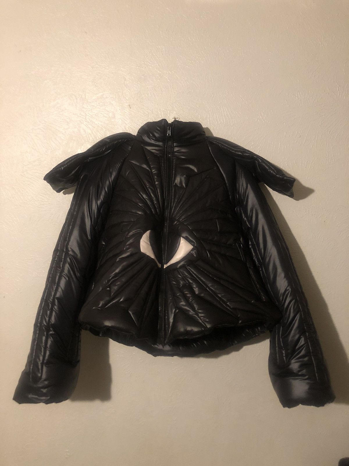 image of House Of Errors All Seeing Eye Puffer Jacket in Black, Men's (Size Large)
