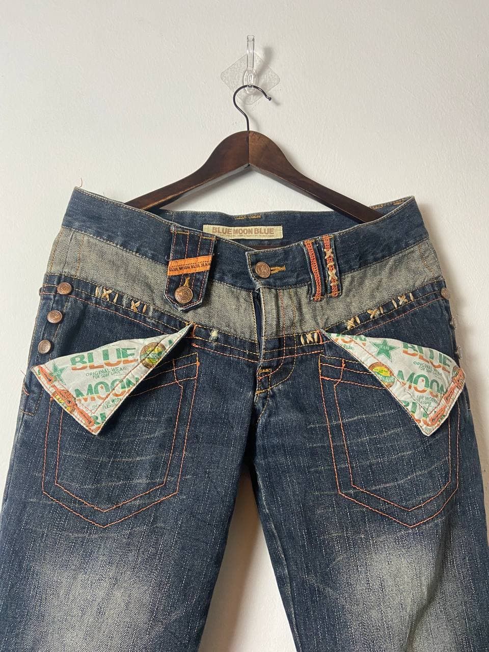 Japanese Brand × Vintage Vintage Blue Moon Blue Surf Jeans Size US 34 / EU 50 - 2 Thumbnail