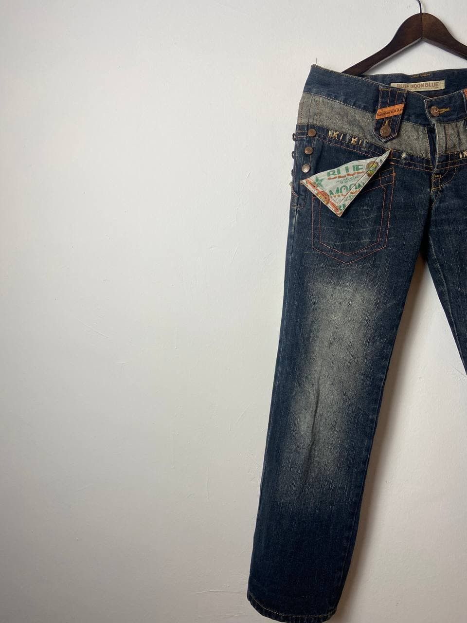 Japanese Brand × Vintage Vintage Blue Moon Blue Surf Jeans Size US 34 / EU 50 - 5 Thumbnail