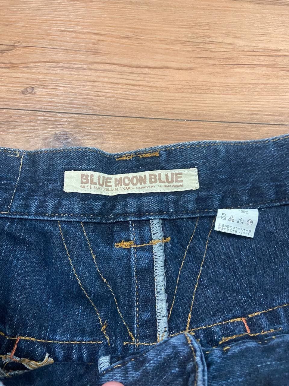 Japanese Brand × Vintage Vintage Blue Moon Blue Surf Jeans Size US 34 / EU 50 - 13 Thumbnail