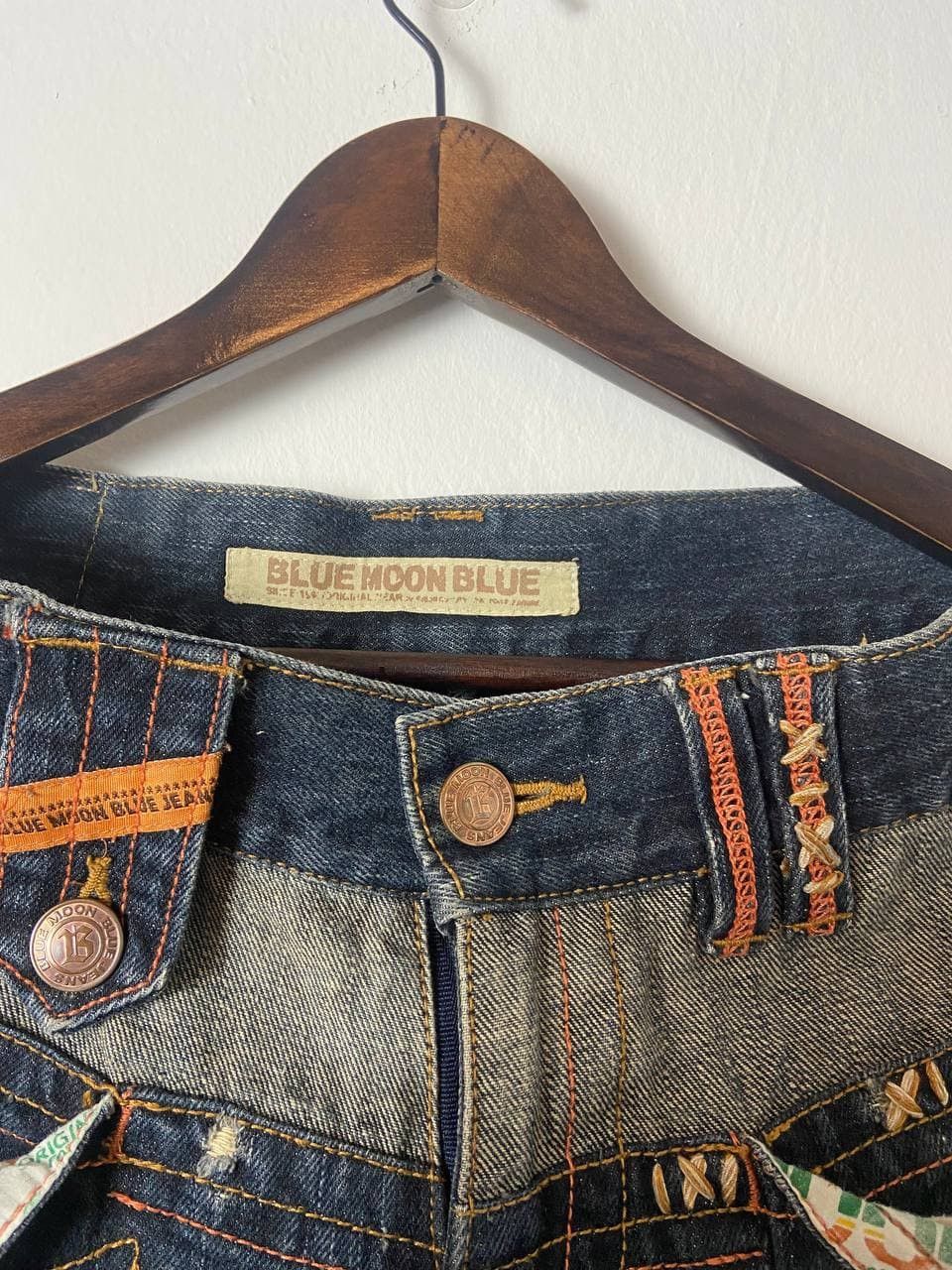 Japanese Brand × Vintage Vintage Blue Moon Blue Surf Jeans Size US 34 / EU 50 - 3 Thumbnail