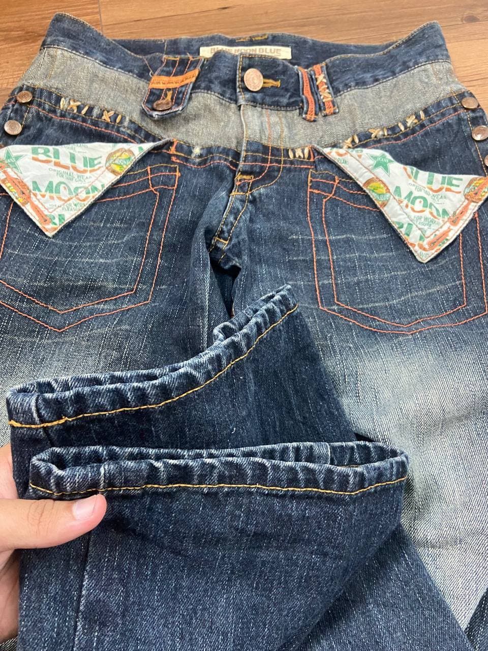 Japanese Brand × Vintage Vintage Blue Moon Blue Surf Jeans Size US 34 / EU 50 - 16 Thumbnail
