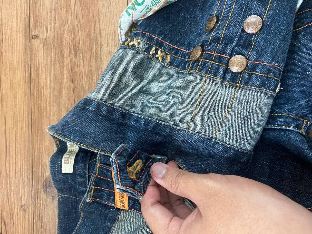 Japanese Brand × Vintage Vintage Blue Moon Blue Surf Jeans Size US 34 / EU 50 - 12 Thumbnail