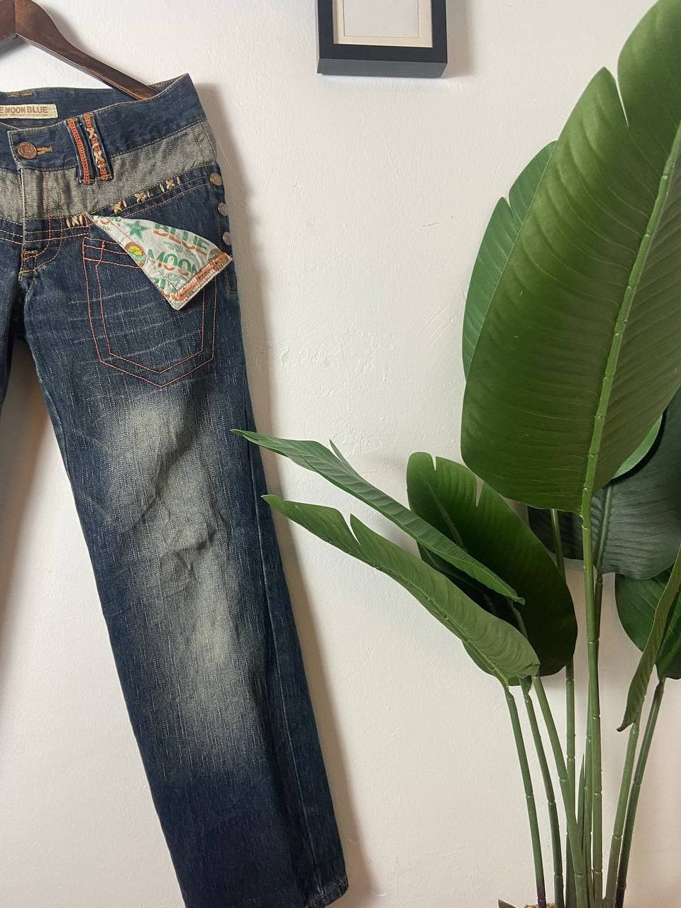 Japanese Brand × Vintage Vintage Blue Moon Blue Surf Jeans Size US 34 / EU 50 - 6 Thumbnail