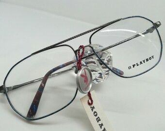 Playboy '93 MOD PLAYBOY GENTS AVIATOR PILOT EYEGLASSES SUNGLASSES Size ONE SIZE - 2 Thumbnail