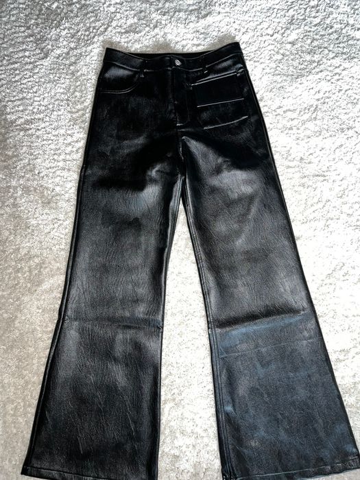 Genuine Leather Ranger cartel flared leather pants | Grailed