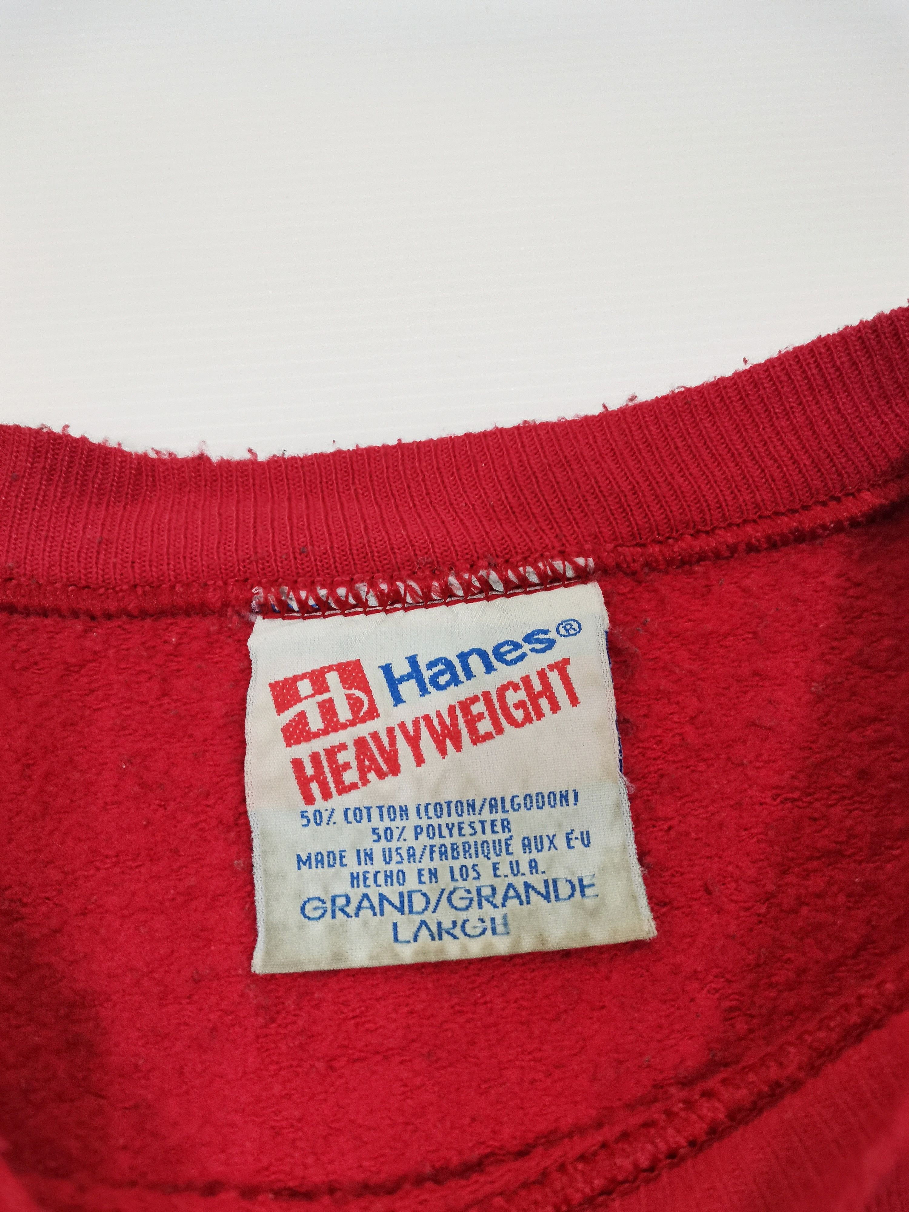 Hanes × Vintage Vintage Hawk Surfboards Red Sweatshirt Sweater Jumper Size US L / EU 52-54 / 3 - 9 Thumbnail
