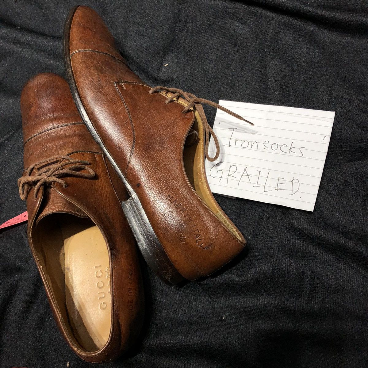 Gucci × Luxury × Vintage Vintage Gucci made in italy leather shoes ...
