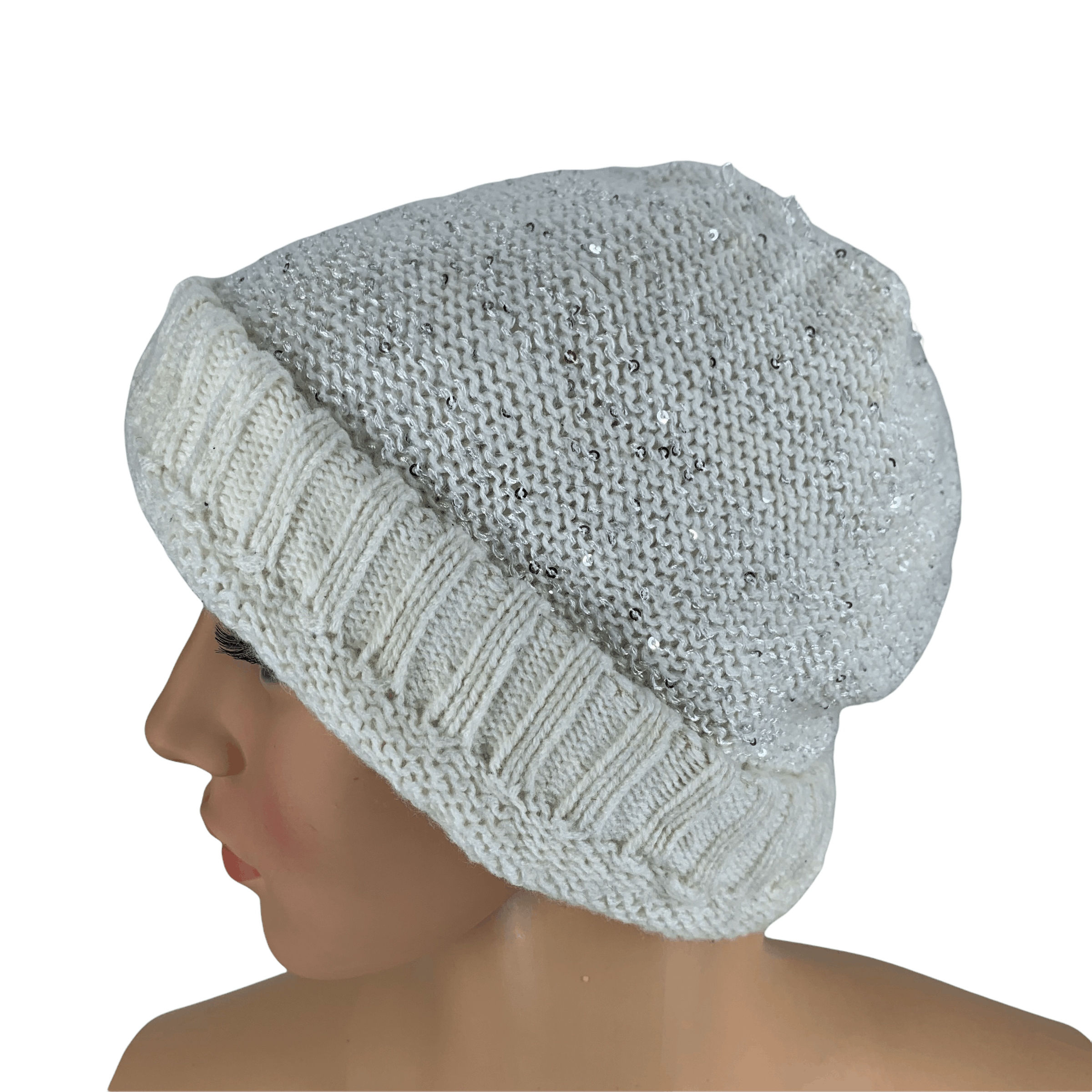 image of Milsa Bling Bling Beanie / Snow Hats 85-D in White, Men's