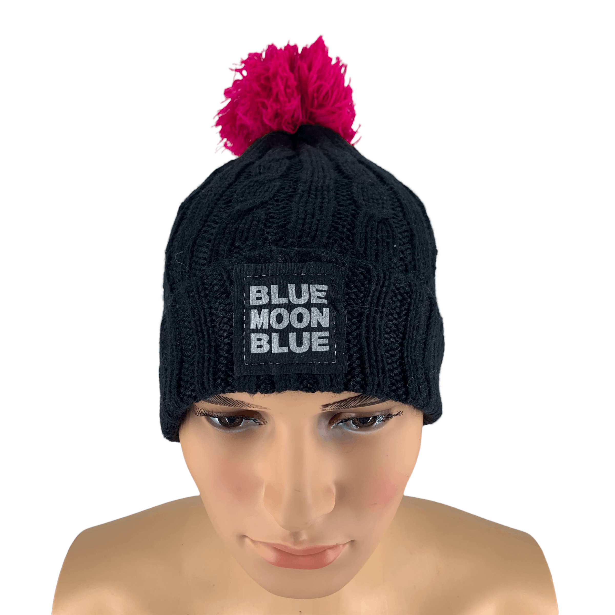 Vintage Blue Moon Blue Beanie / Snow Hat #87-D Size ONE SIZE - 1 Thumbnail