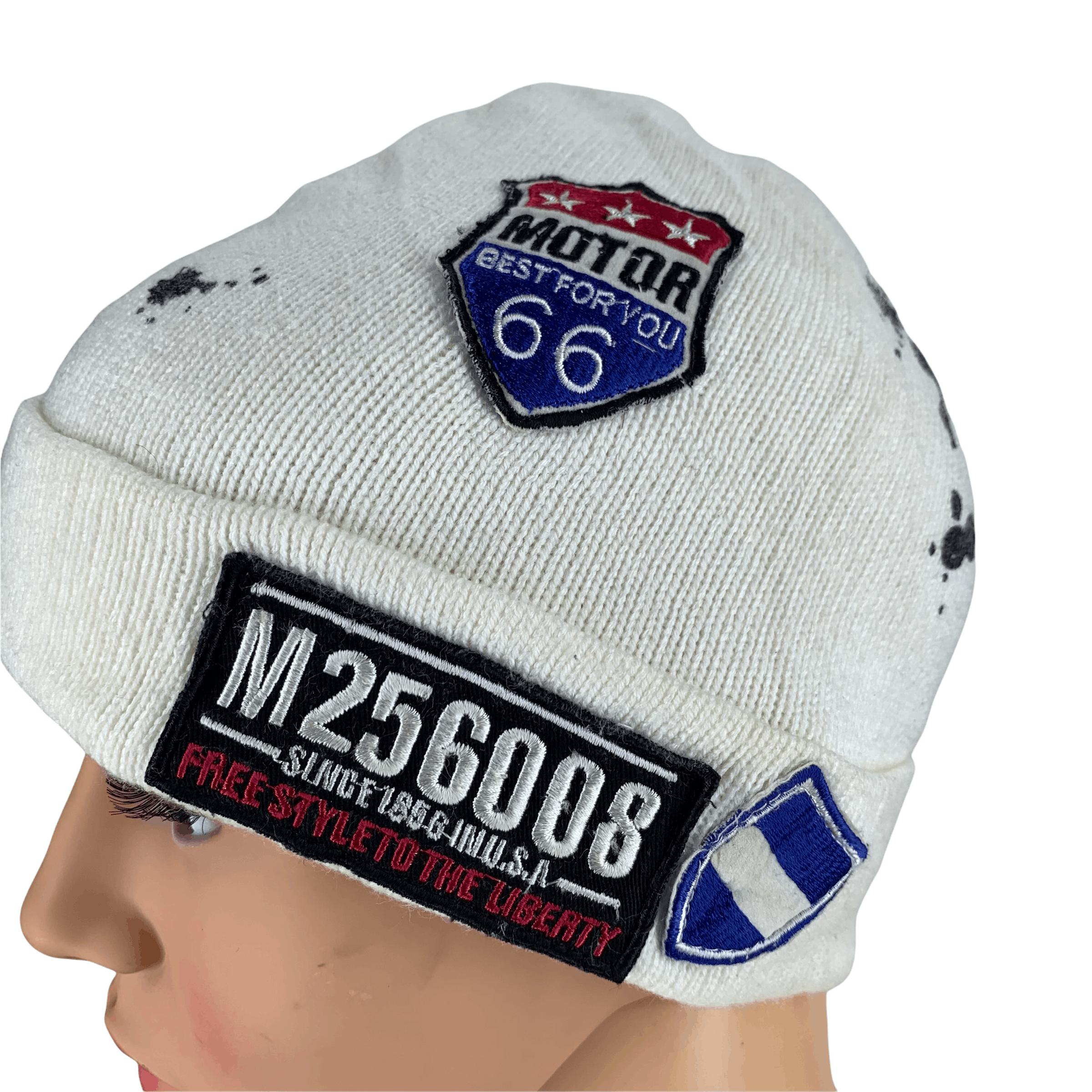 Vintage Motor 66 Free Style To The Liberty Beanie / Snow Hat #91-D Size ONE SIZE - 3 Thumbnail